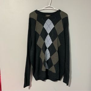 Dockers men’s Argyle Black Sweater size XL